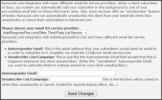 AutoResponse Plus or ARP Reach with Nanacast